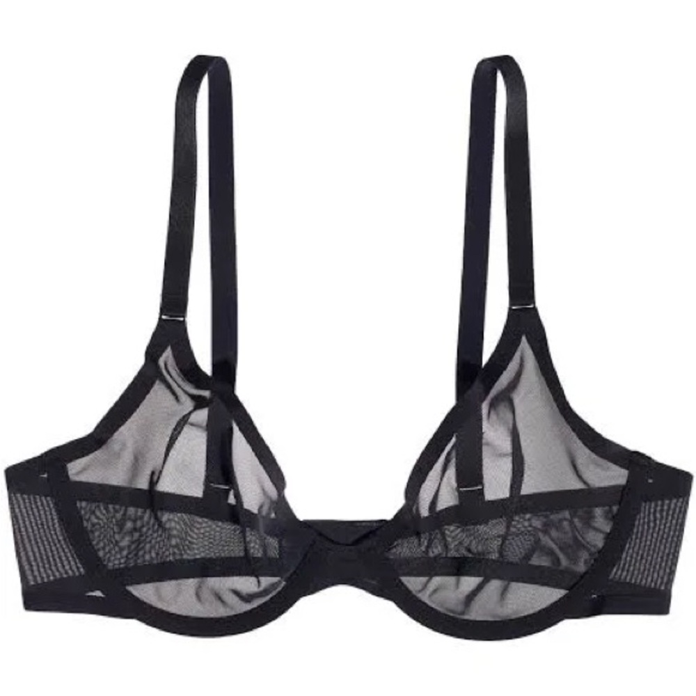 CUUP Wireless Mesh Plunge Bra || NWT || Size L